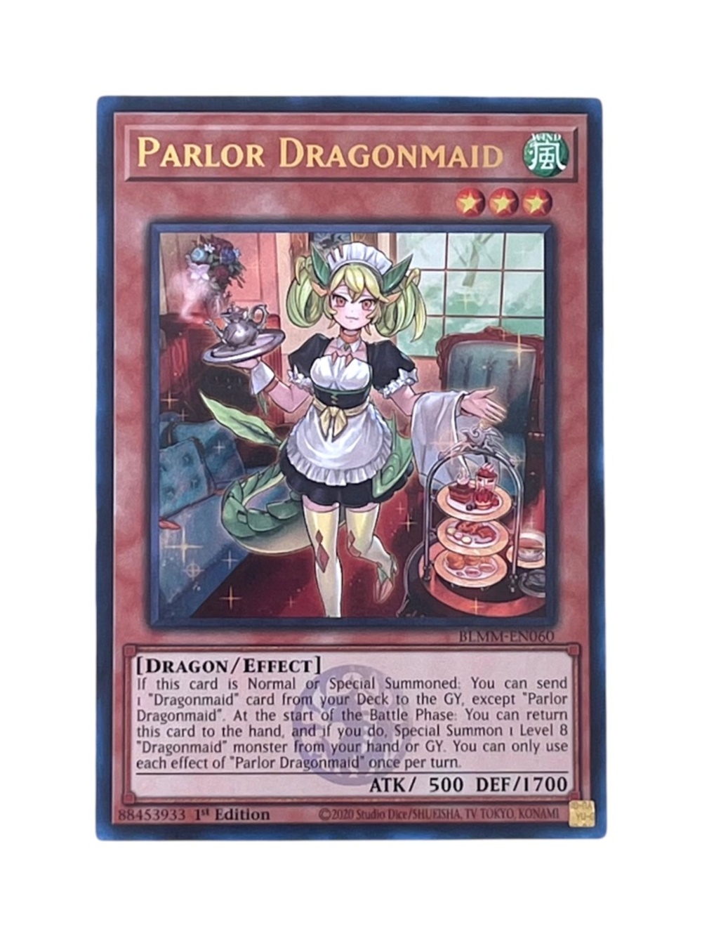 YGO Parlor Dragonmaid - BLMM-EN060 - Emblazoned Ultra Rare 1st Edition NM
